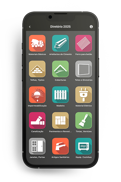 iPhone app Materiais de Construção